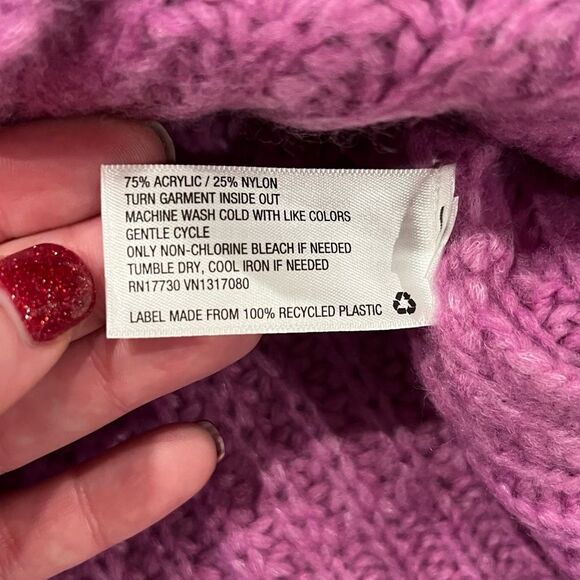 NWT Light Purple Cable Knit Sweater Women’s 2XL Very Soft NEW - Picture 7 of 9